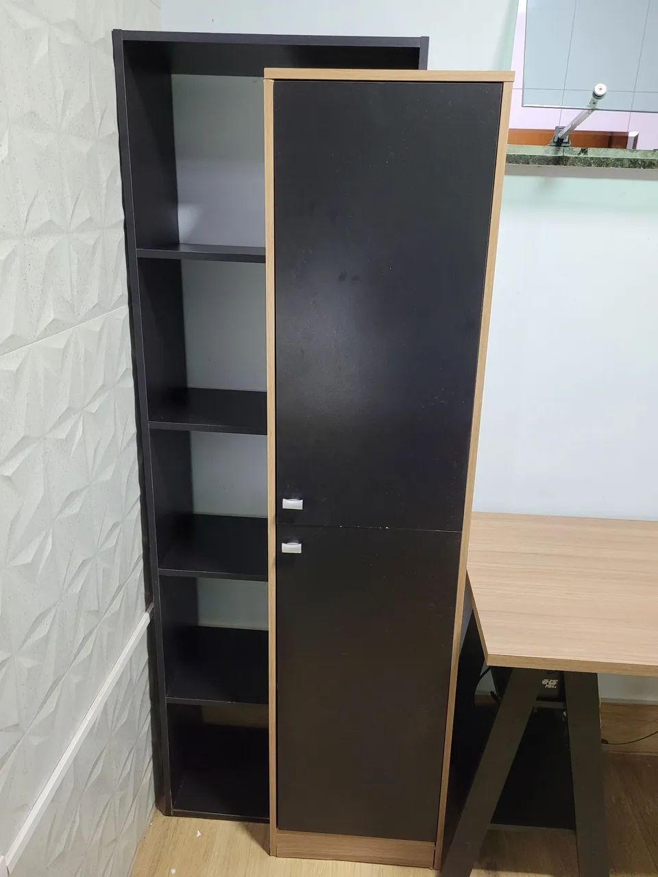 Mesa e armário para escritório - Foto 4
