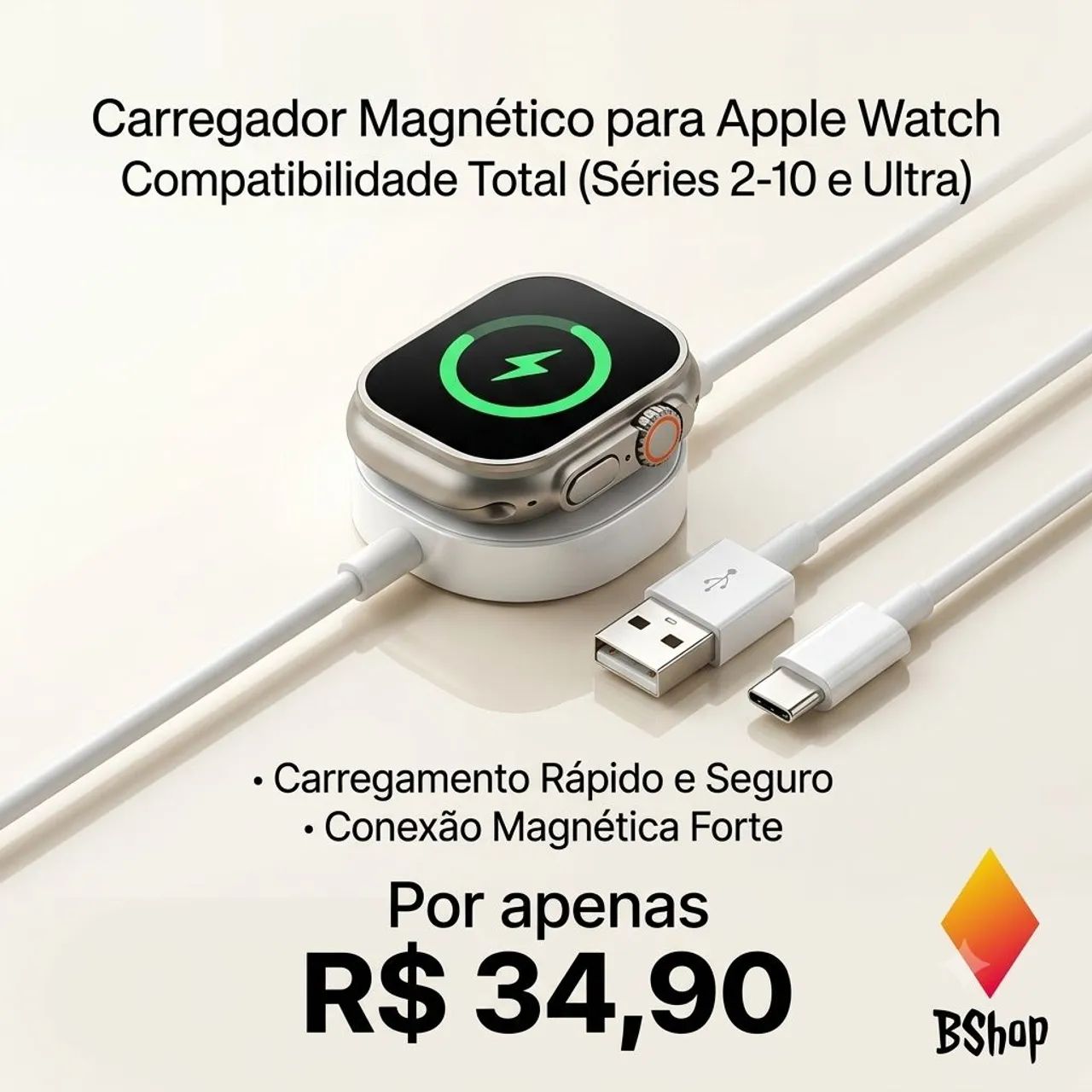Carregador Apple watch 
