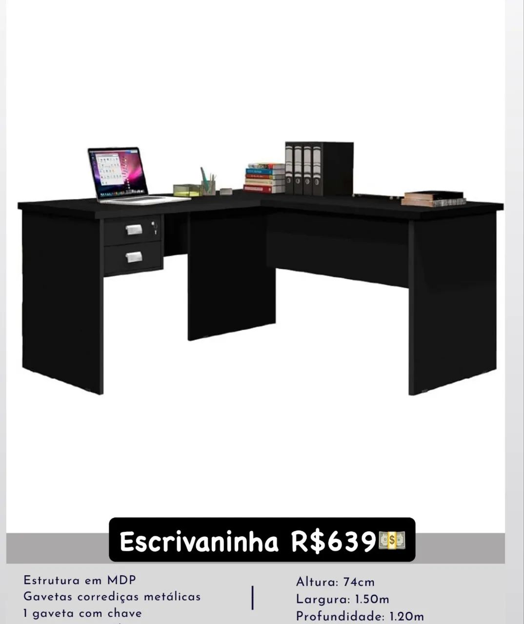 Escrivaninha S292 - Foto 2