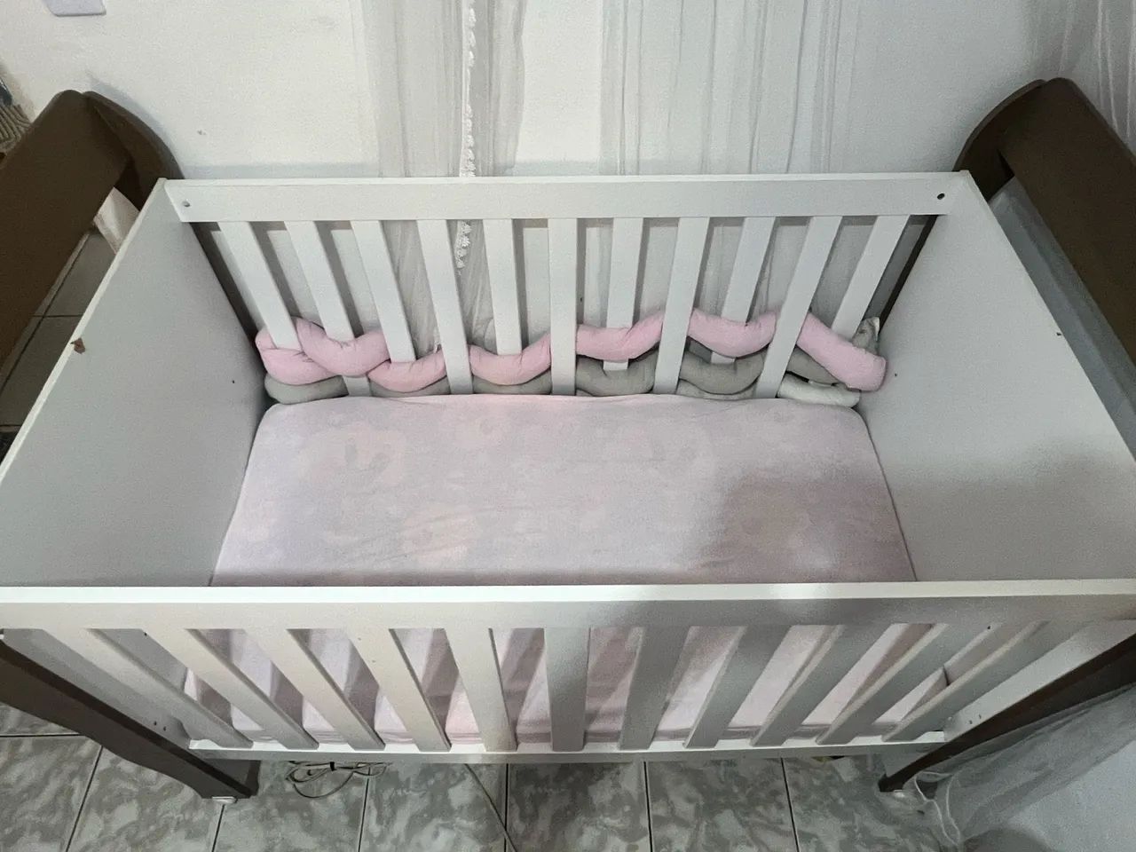 BERÇO AMERICANO COM COLCHÃO ORTOBOM  - Foto 2