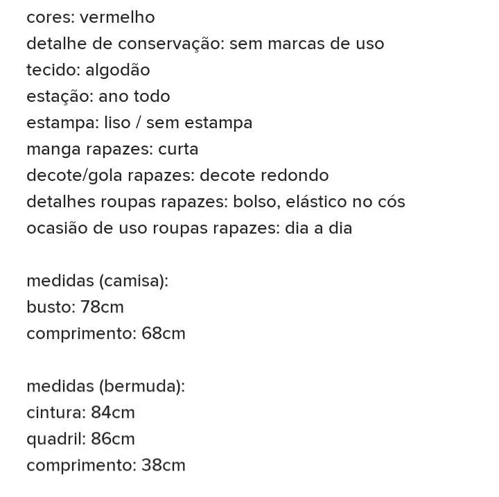 Conjunto bermuda e camisa P - Foto 2