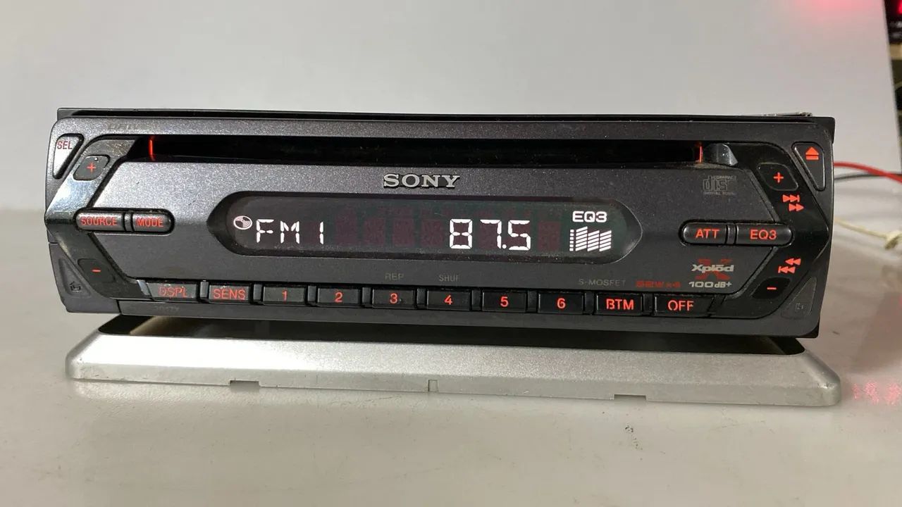 Radio  sony funcionando 