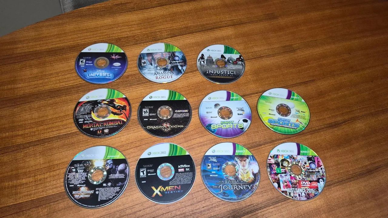 Xbox 360 com sensor Knect + 3 controles + 11 jogos - Foto 3