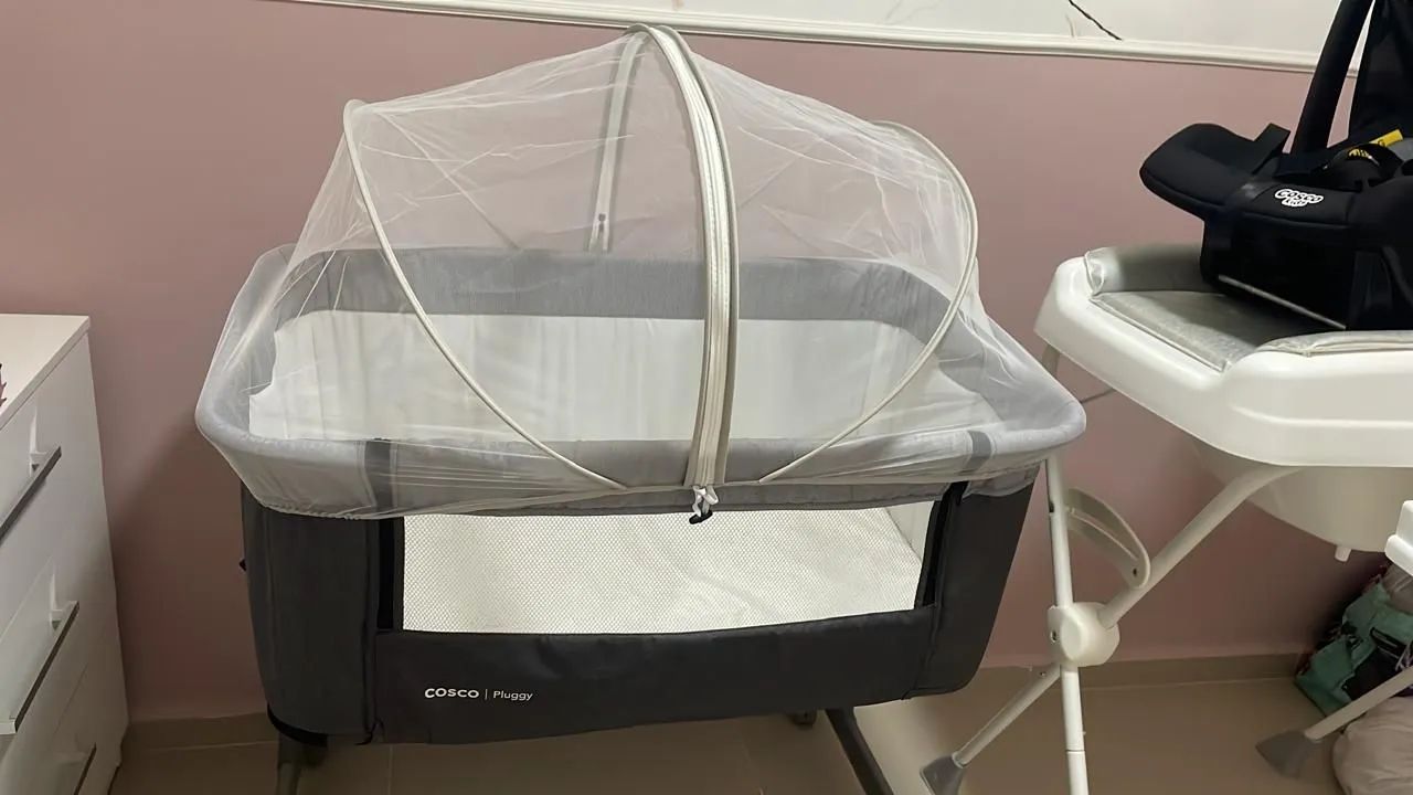 Berço portátil cobed com mosquiteiro  - Foto 3