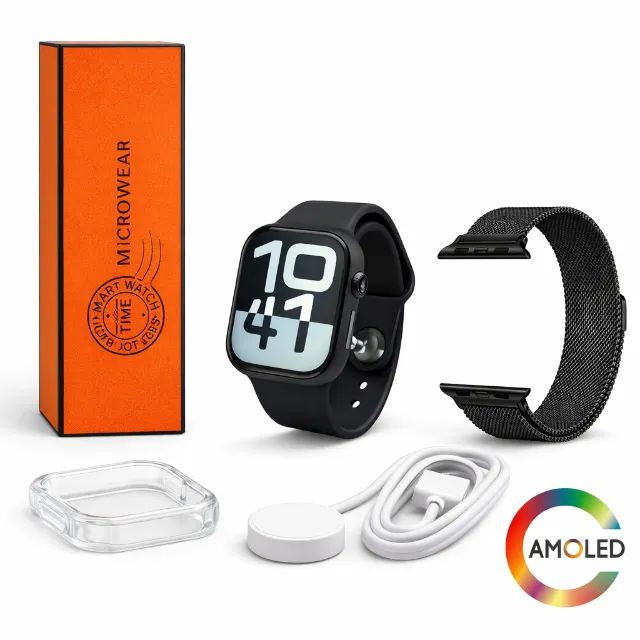 Relógio Smartwatch Microwear W10 Pro Mini 42mm Séries 10 Feminino Infantil Tela Amoled - Foto 2