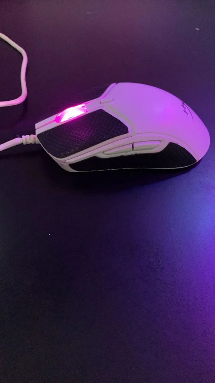 mouse hyperx pulsefire haste 2 branco com fio - Foto 2