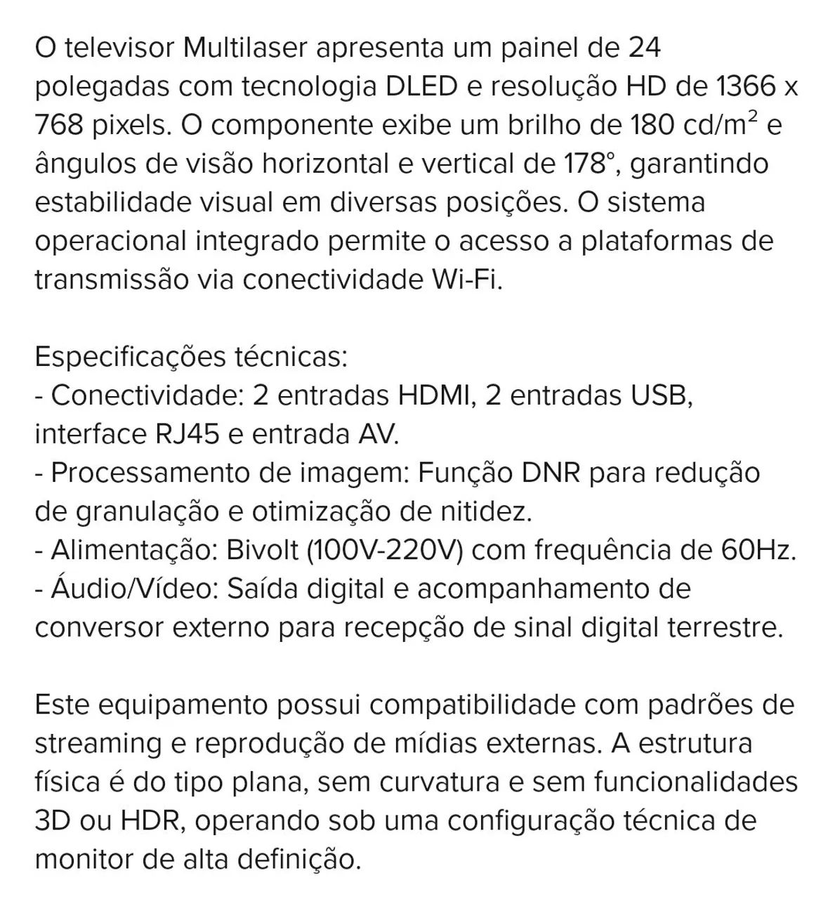 Tv Multilaser smart 24 polegadas  - Foto 4