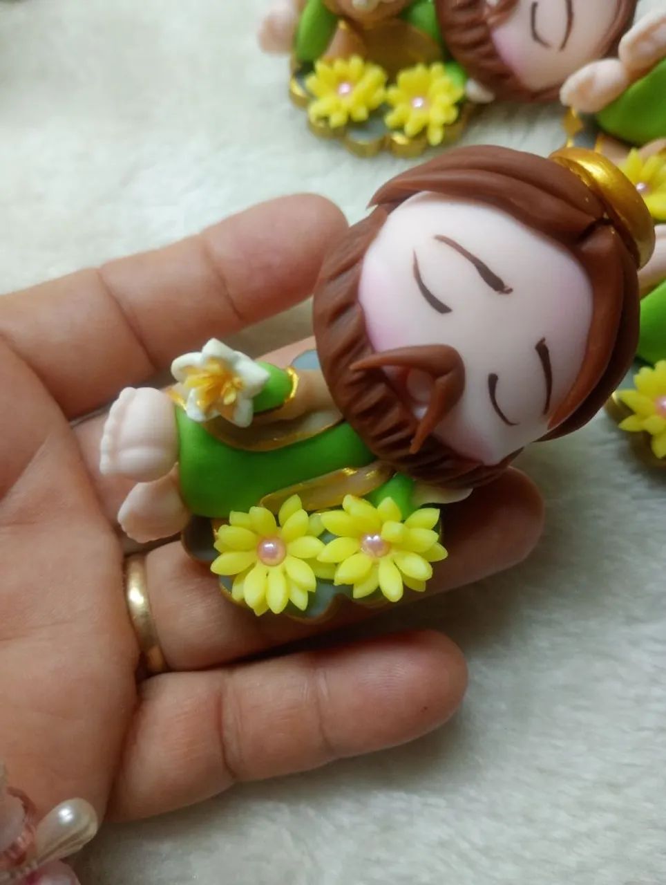 Mini São José dormindo em Biscuit  - Foto 2