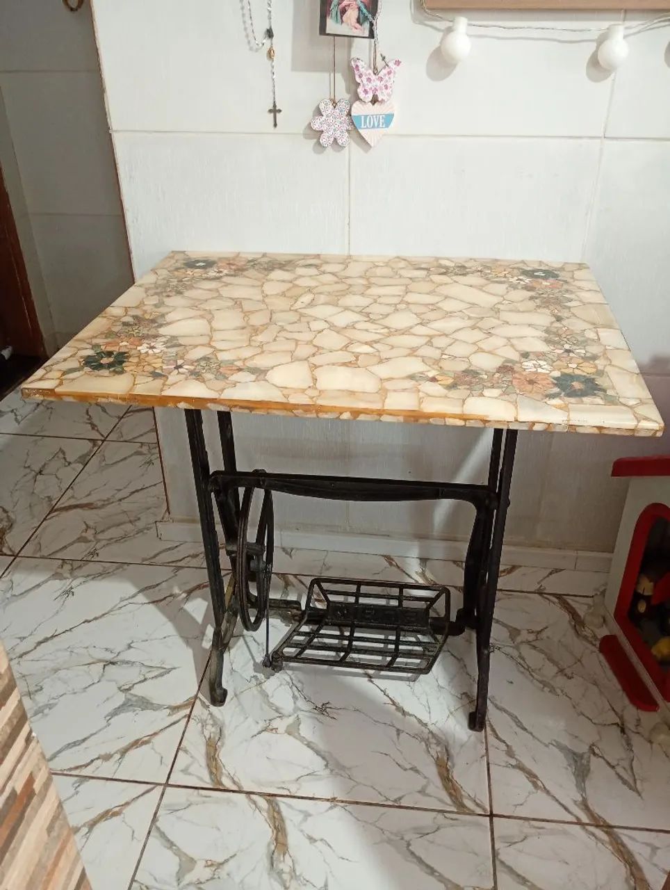   Mesinha em Onix mármore peça unica - Foto 2