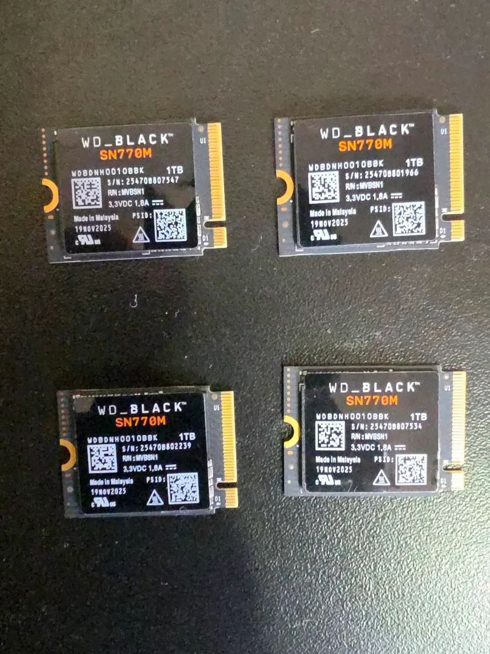 Ssd nvme WD Black SN770M 1TB 2230 NOVO ORIGINAL - Armazenamento