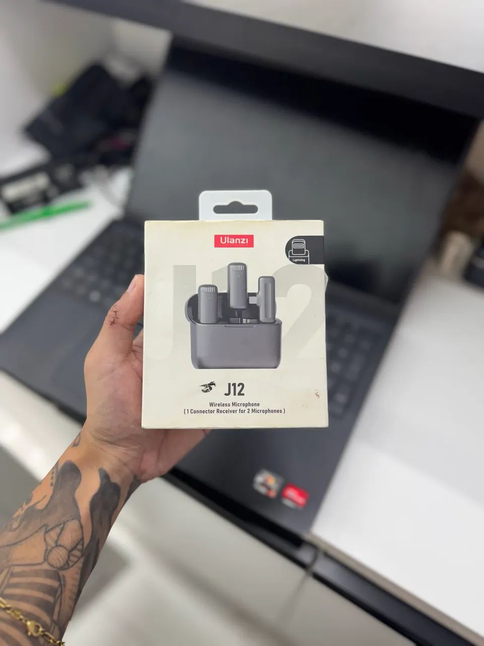 MICROFONE SEM FIO ULANZI J12