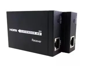 Extender Hdmi 60m Extensor Hdmi 60m 1080p Via Cabo De Rede Preto - Foto 3