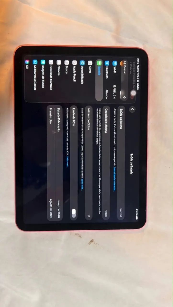 IPAD 11GERAÇAO A16 128GB ROSA  - Foto 5