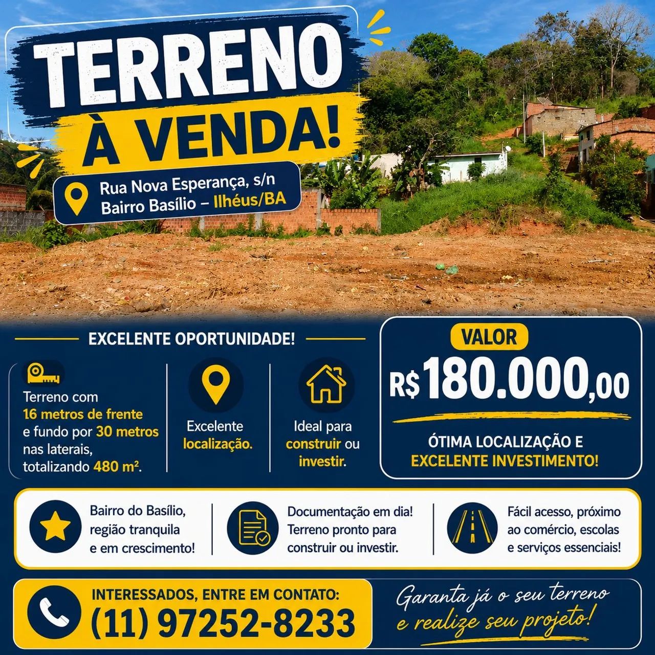 Terreno em Ilhéus 