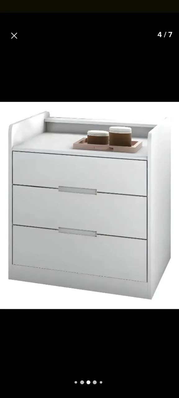 Berço americano que vira cama de solteiro e tem a cama auxiliar em MDF puro - Foto 4