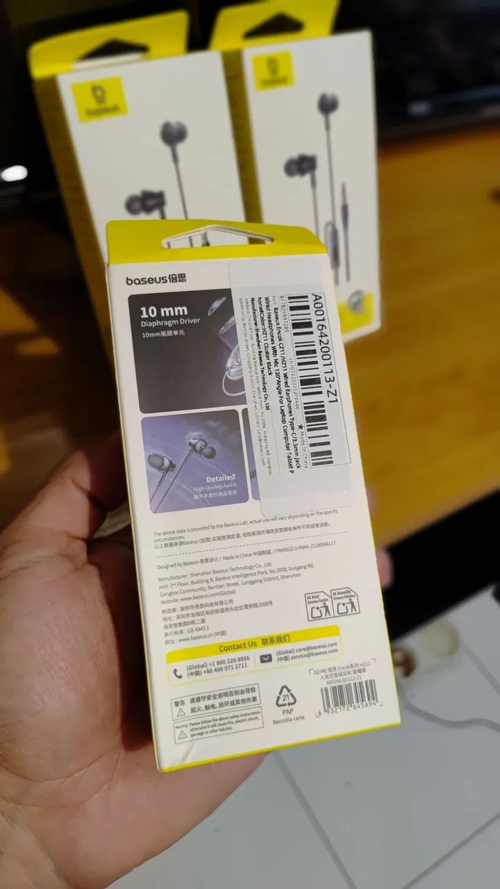 Fone Ouvido Baseus HZ11 P2 com Mic - Foto 5