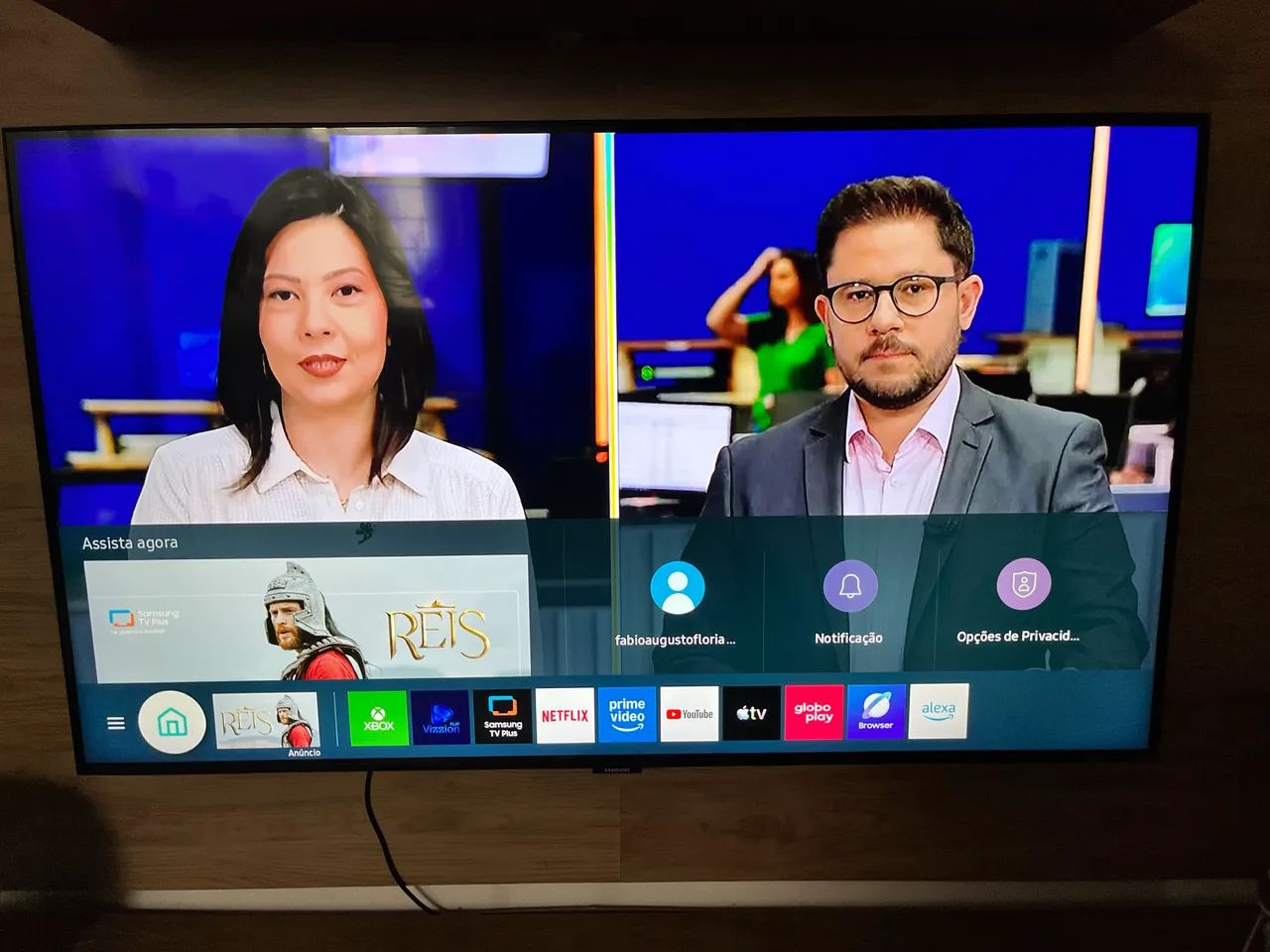 Smart TV 43" Samsung Crystal UHD 4K com XBOX 