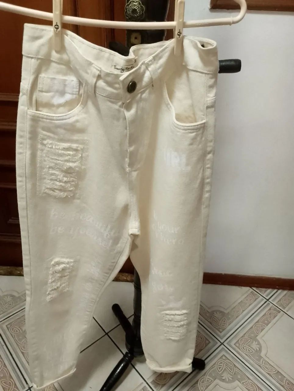 Calça de sarja 