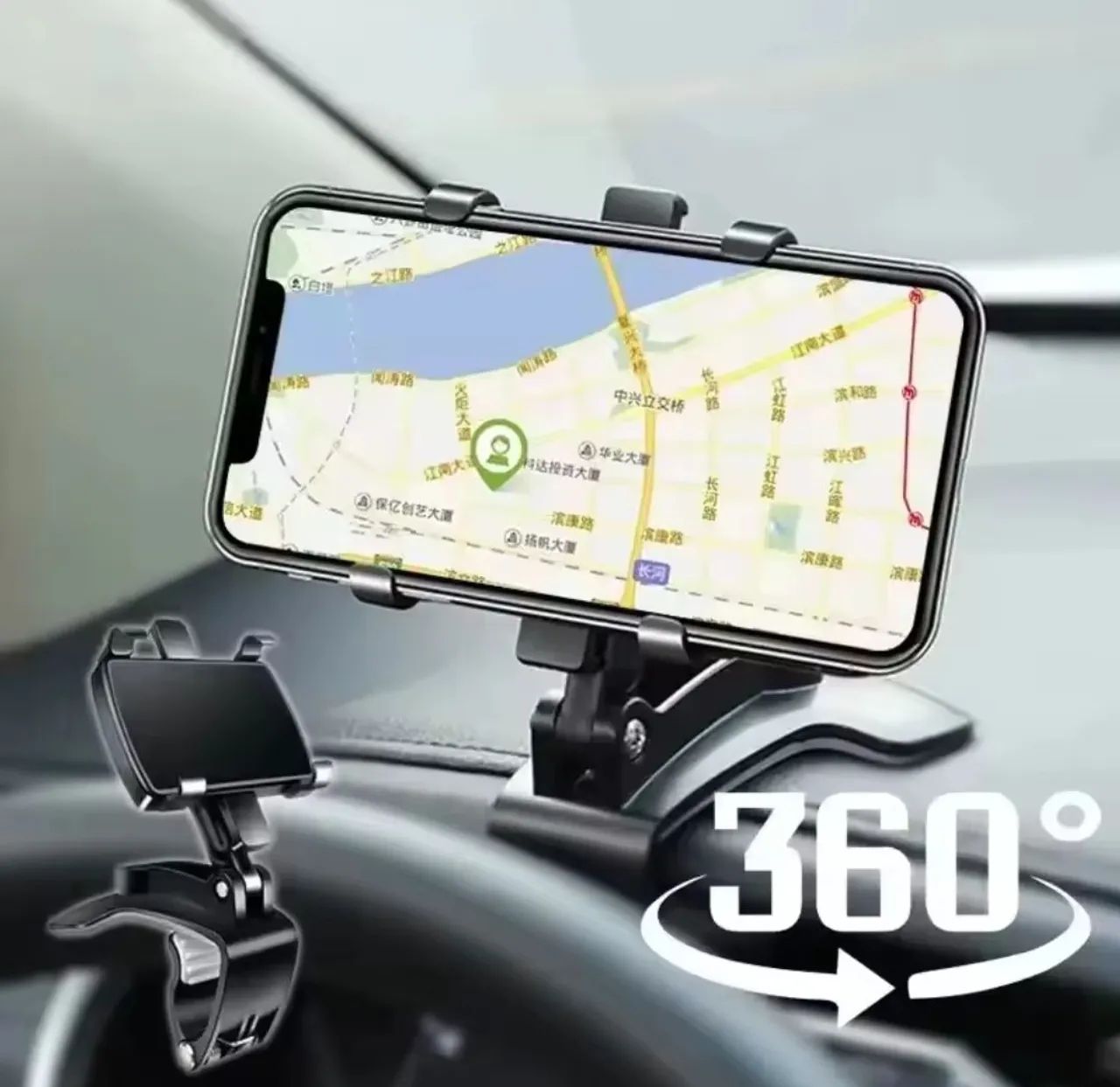 Suporte para celular carro com rotação 360 graus  - Foto 4
