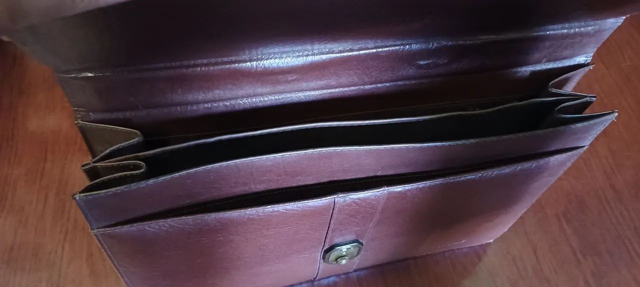 Pasta em couro estilo antigo  - Foto 4