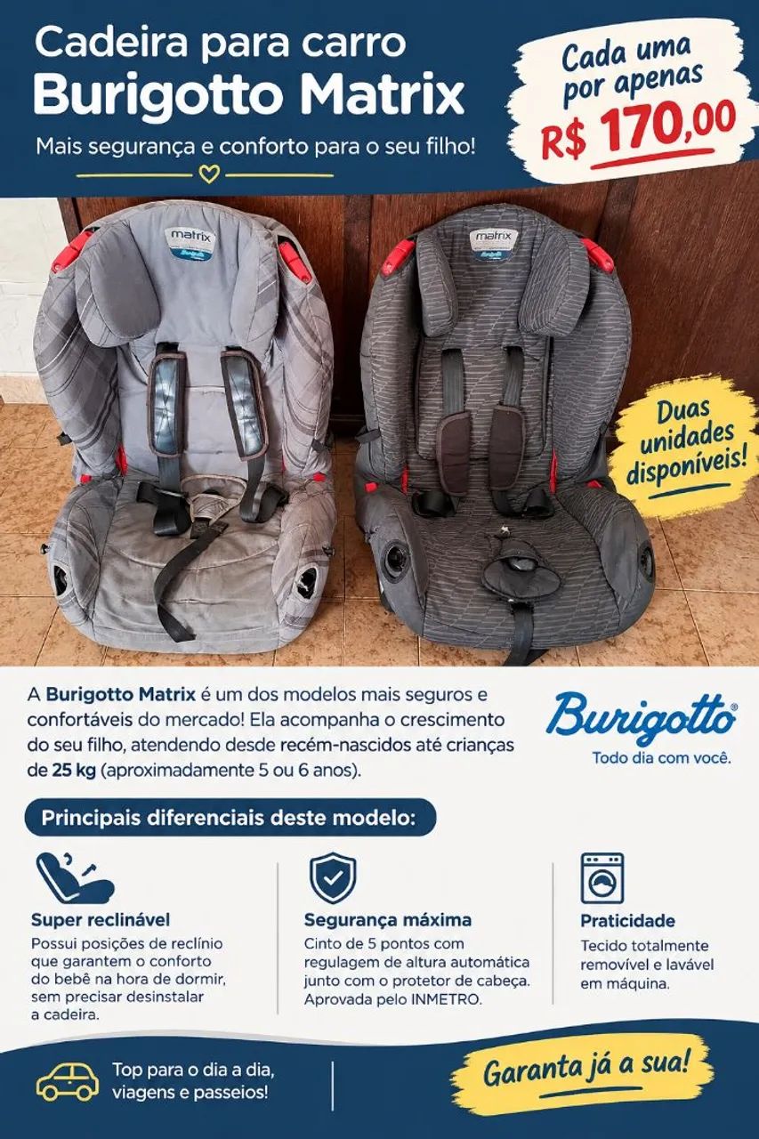 Cadeira para carro Burigotto Matrix