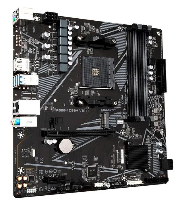 Placa-Mãe Gigabyte A520M DS3H V2 - Foto 4
