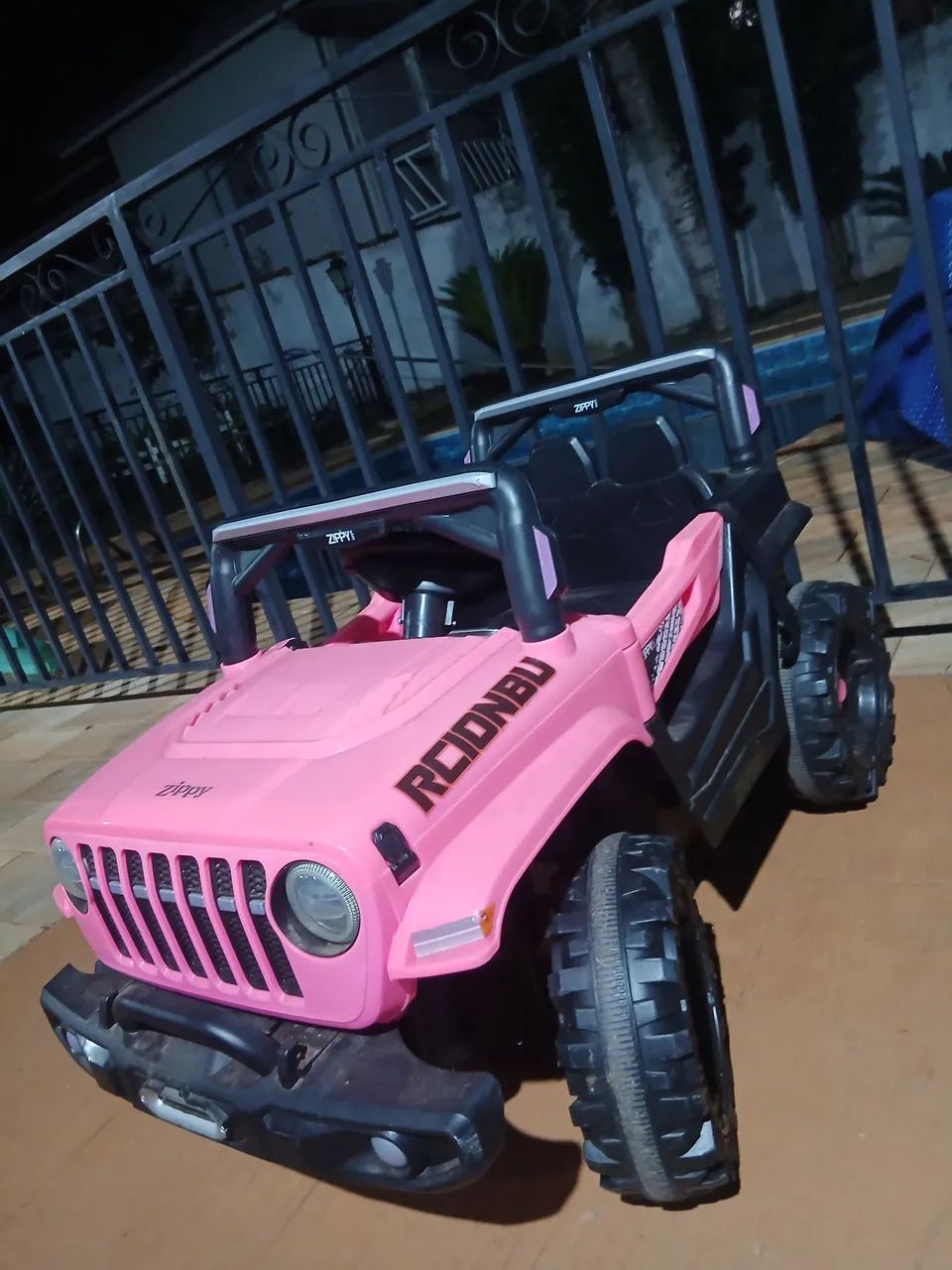 Jeep elétrico Rosa pouco uso - Foto 4