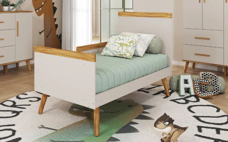 Berço vira Cama Americano Sky, 100% MDF (Novo) - Foto 3