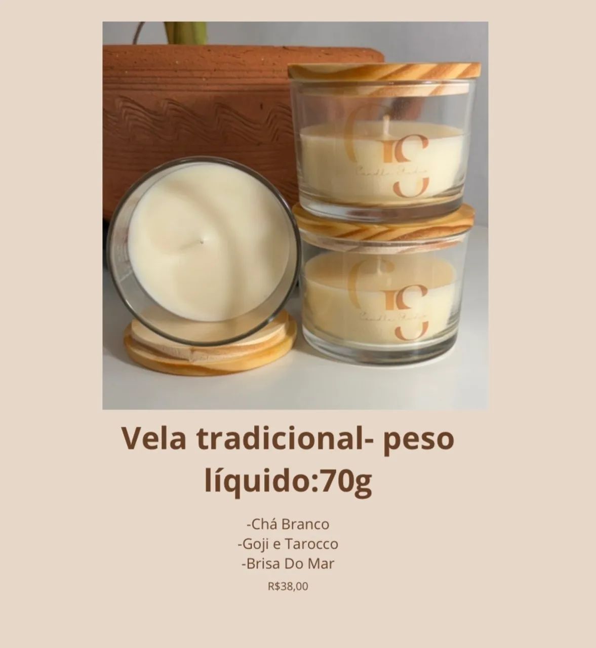 Vela aromática tradicional  - Foto 2