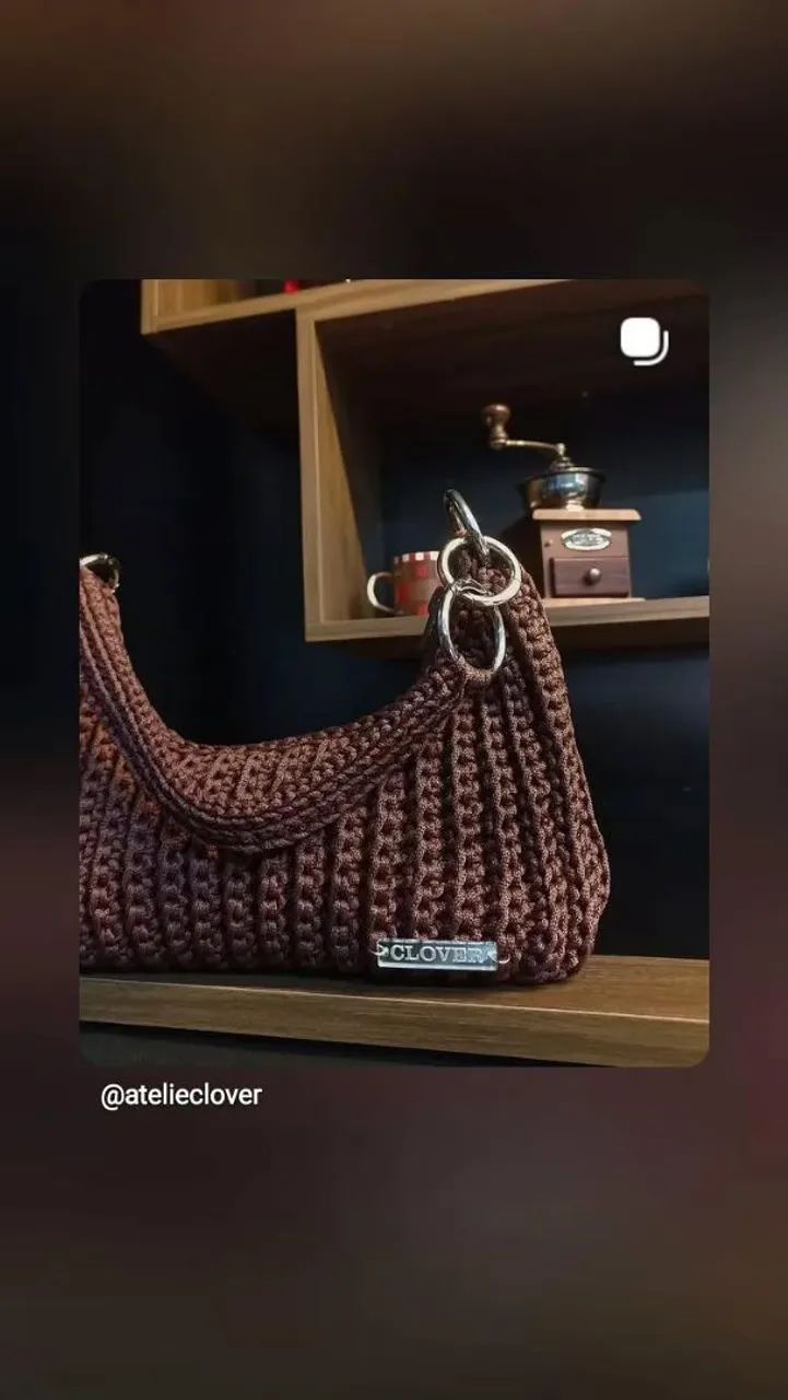 Bolsas lindas de crochê - Foto 5