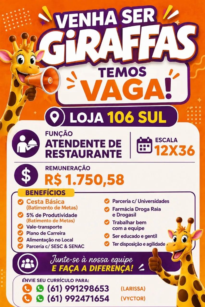 Venha trabalhar conosco!