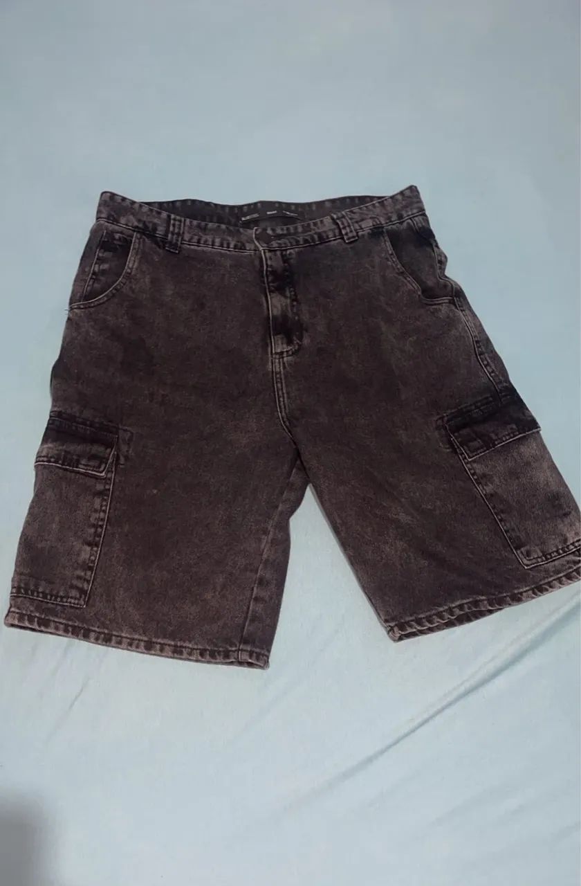 Bermuda Baggy Preta - Foto 2