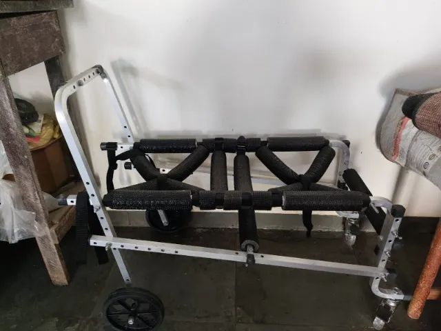Cadeira Andador 4 Rodas Cachorro Tamanho G Grande Regulável Tetraplegia Andar Pet  - Foto 3