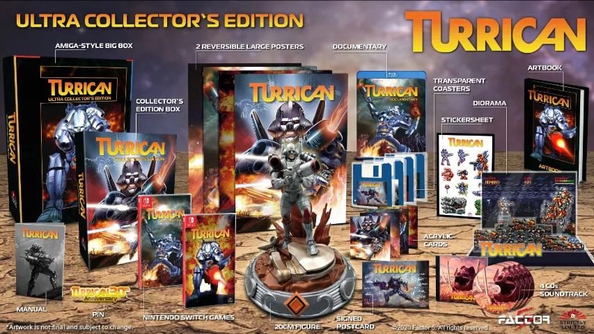 新品　Turrican Ultra Collector's Edition Turrican Ultra Collectors Edition - Switch - Jogos de Vídeo Game