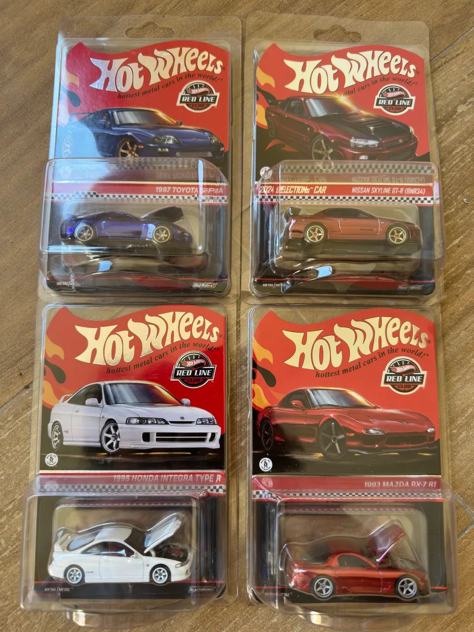 Lote de Hot wheels RLC Supra, Skyline, RX7 e Honda - Brinquedos e
