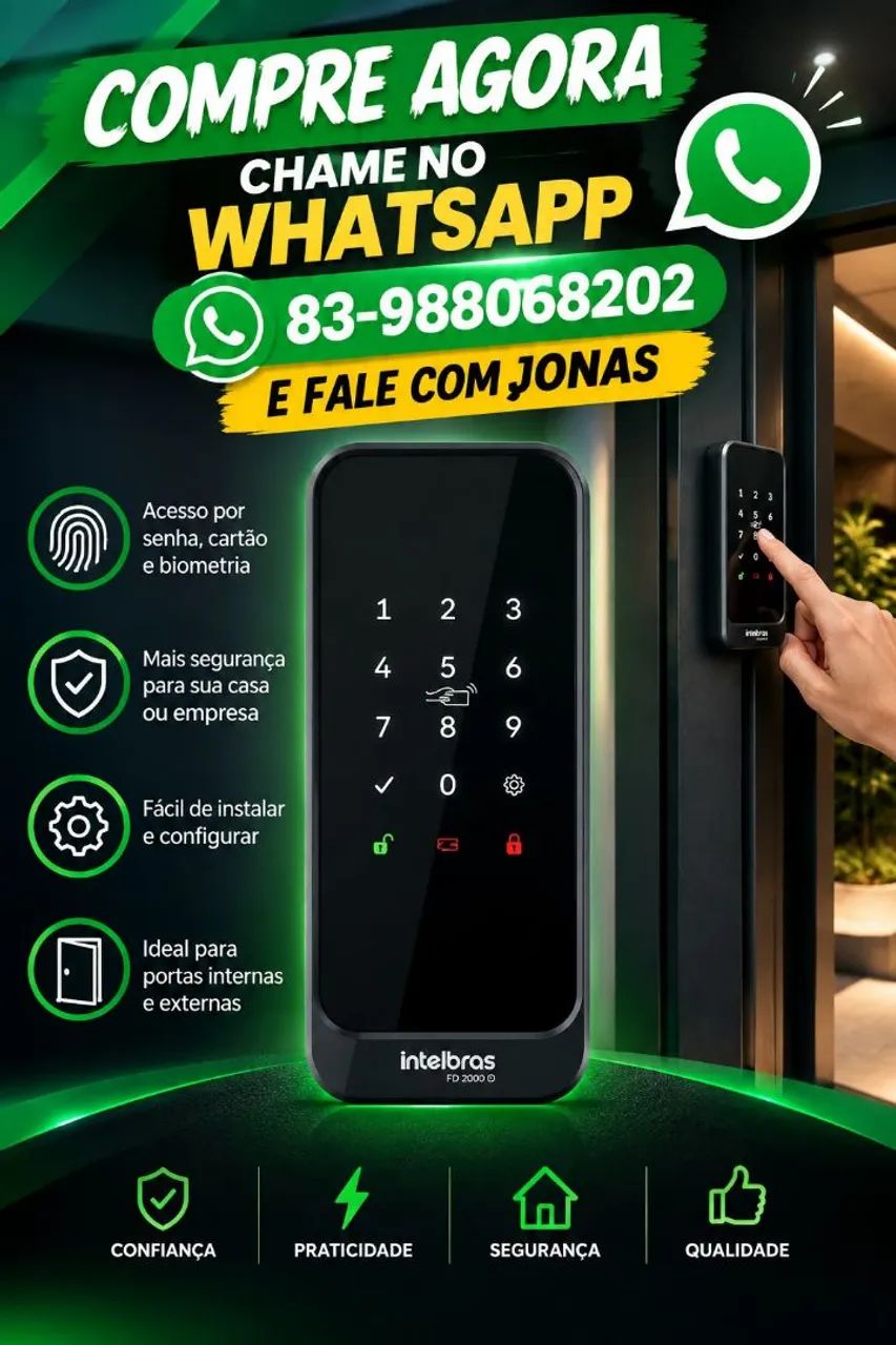 FECHADURA DIGITAL INTELBRAS FD 2000 D 