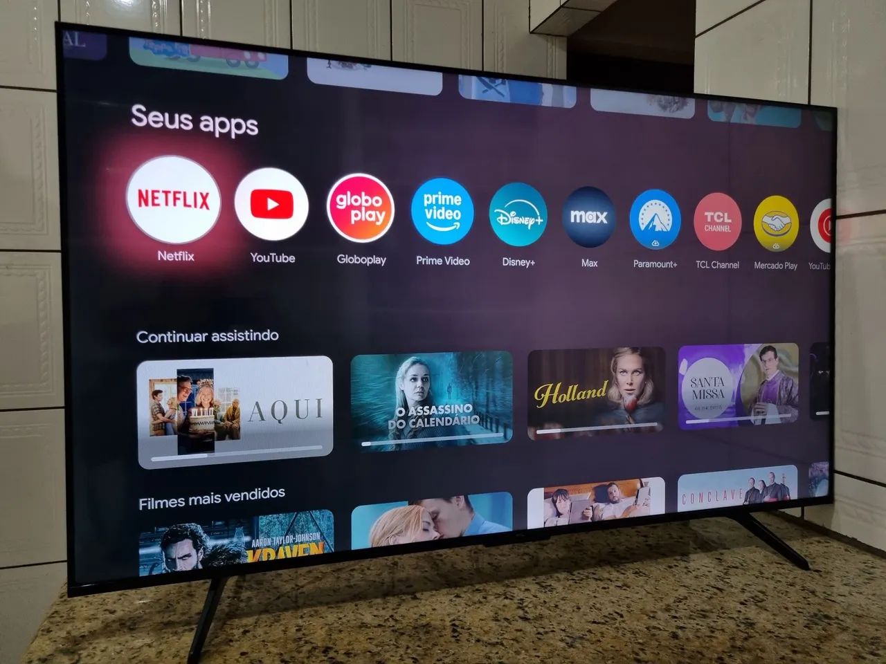 Tv smart 55" TCL Android Google 4k com comando de voz integrado  - Foto 2