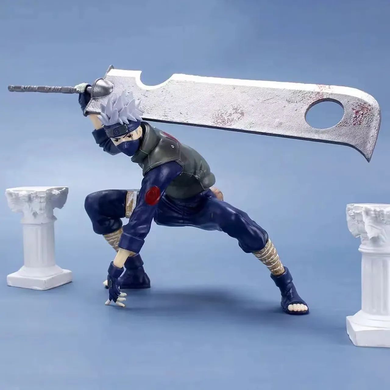 Boneco Kakashi Espada do Zabuza  Naruto Miniatura Action Figure 15cm