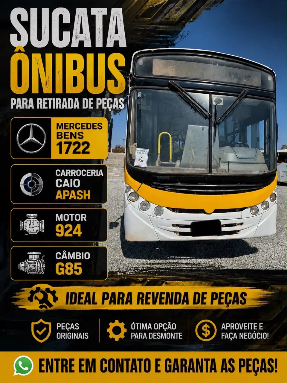 SUCATA ÔNIBUS 1722