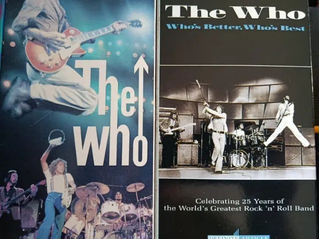 Pacotão com 7 VHS importados excelente estado! The Doors, The Who