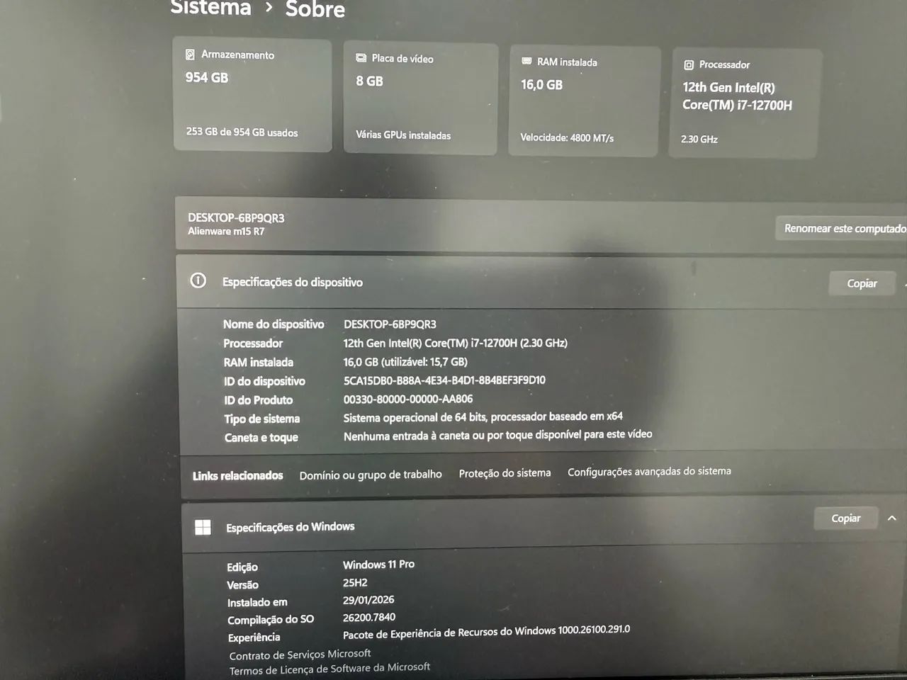 Dell Alienware M15R7 - Foto 5