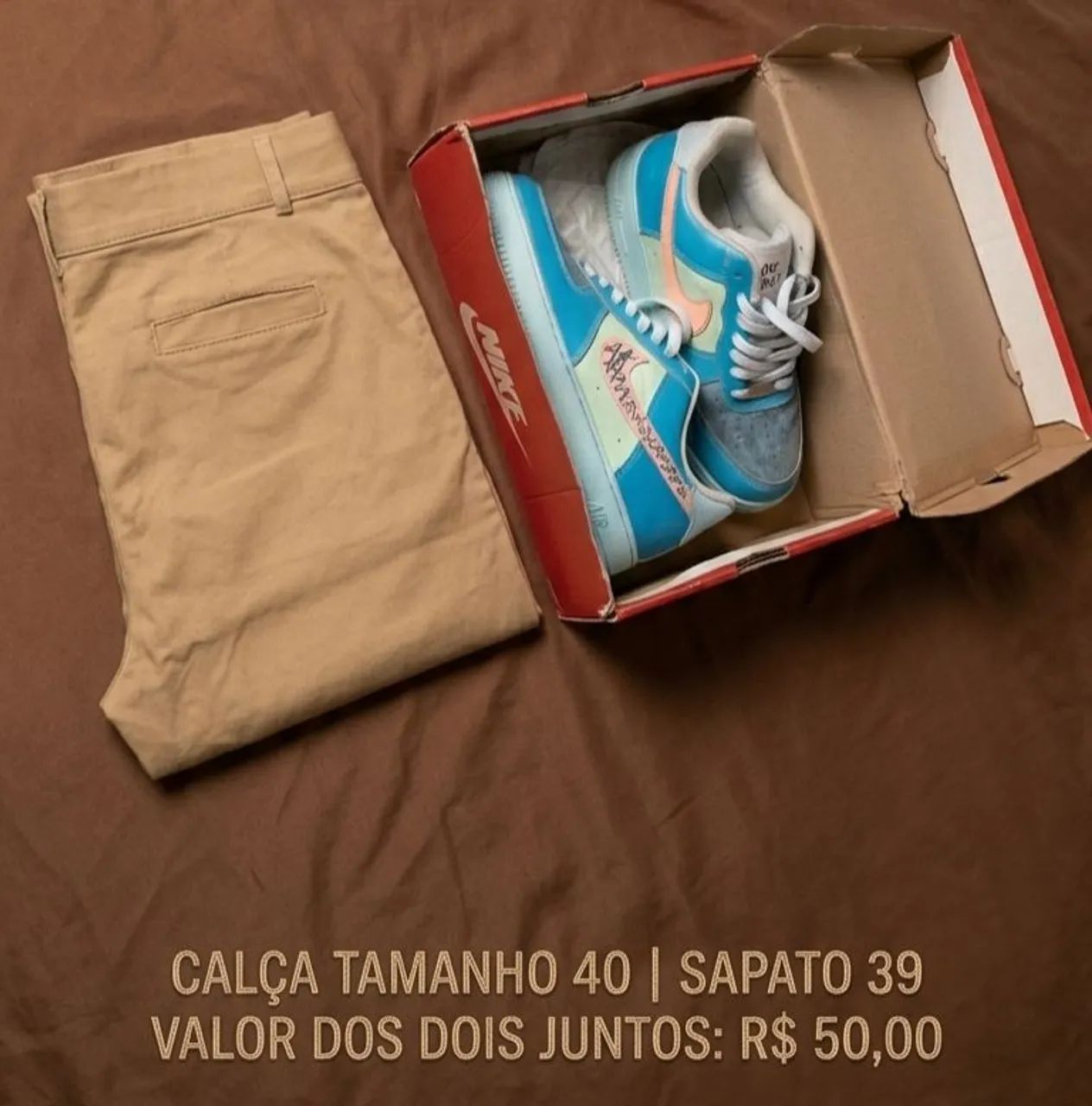 calça e sapato
