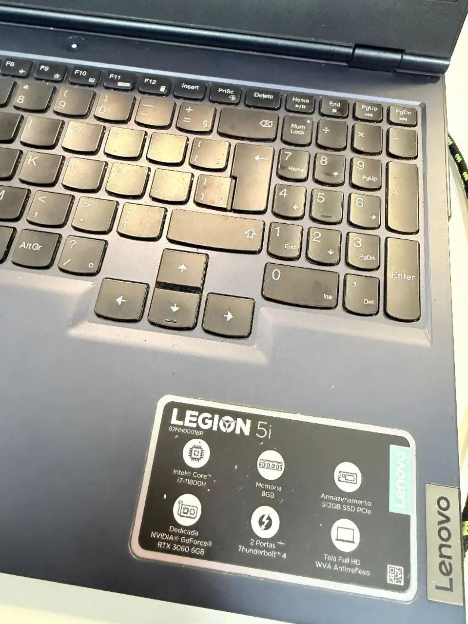 Notebook Lenovo Legion 5i, RTX 3060, i7, 16gb RAM, 512gb SSD - Foto 4
