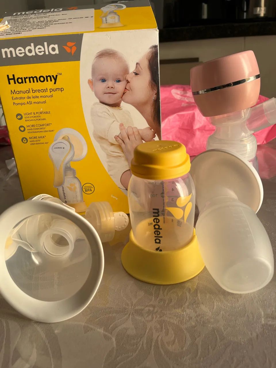Extrator de leite medela manual + extrator elétrico  - Foto 3