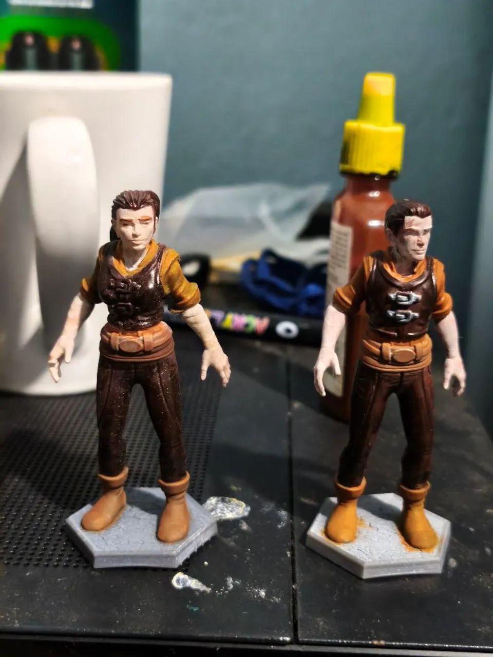 Miniaturas humanos boardgame 75mm