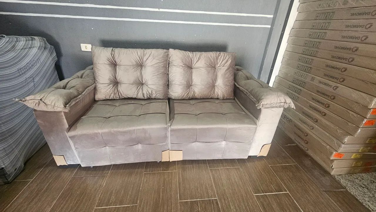 SOFA RETRATIL NOVO - ENTREGAMOS - Foto 4