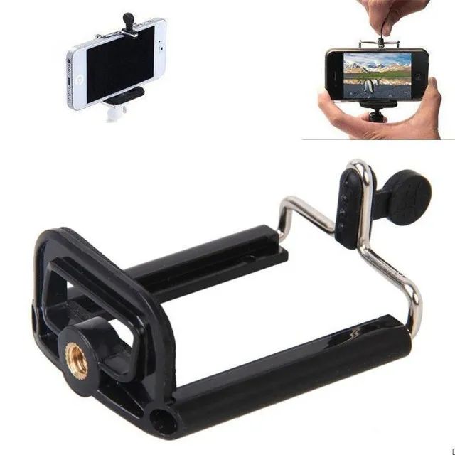 Adaptador Para Colocar Celular Em Tripé Ou Bastão Extensor - Foto 5