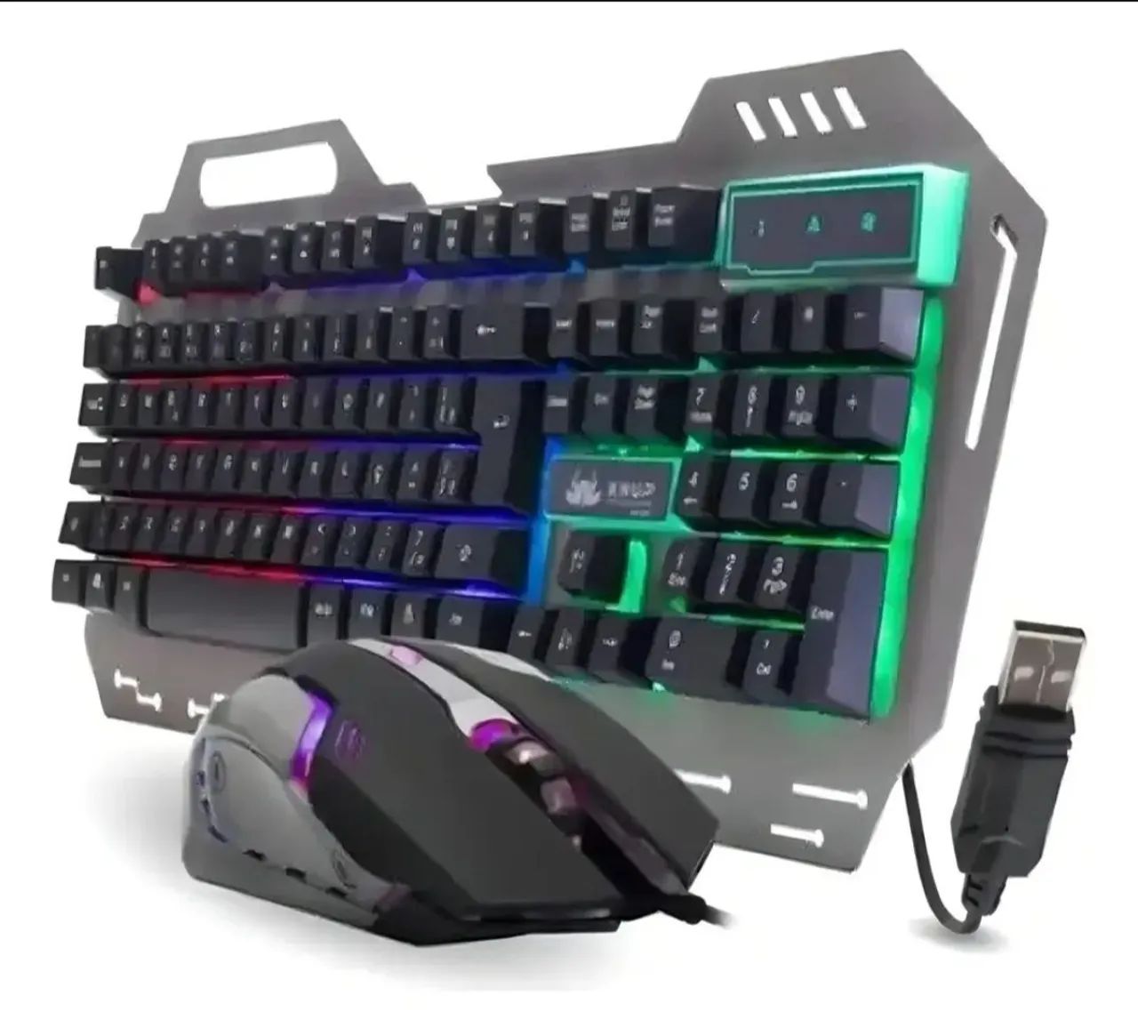 Teclado kit Gamer iluminação led - Foto 4