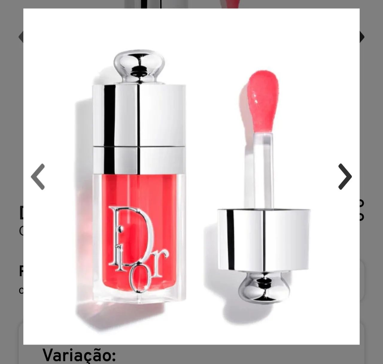  Óleo Labial 6ml / Dior Addict Lip Glow Oil 015 Cherry 