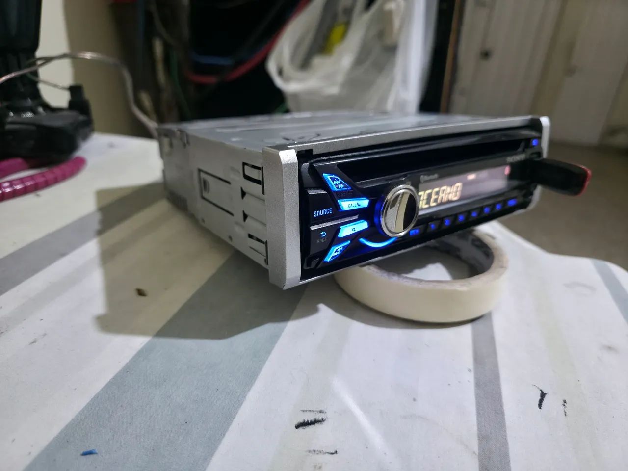 Rádio Sony mex 3150u com Bluetooth bt de fábrica pendraiver.e CD. - Foto 5